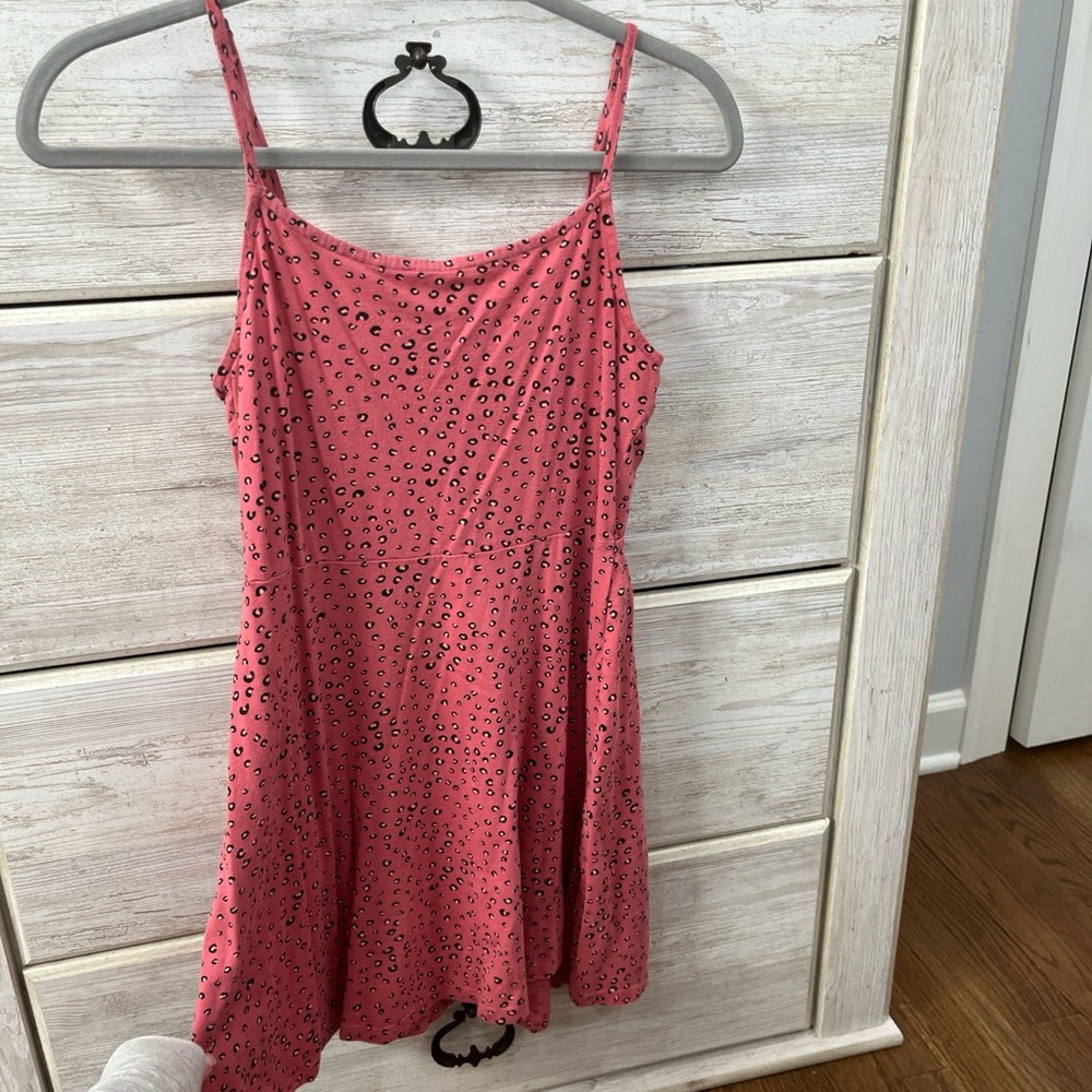 rvca mini dress (leopard print)